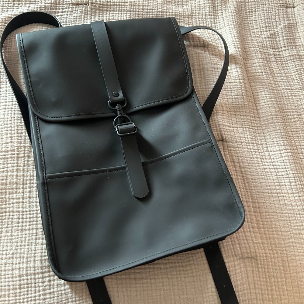 Black Waterproof Rains Backpack Mini